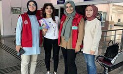 Erzurum'da üniversite kazanan öğrencileri gençlik liderleri ve görevliler karşılıyor