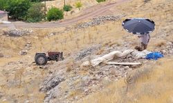 Malatya'da devrilen traktörün sürücüsü öldü