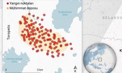 Rusya’nın Toropets şehrine Ukrayna'nın İHA'yla saldırısında çıkan yangını söndürme çalışmaları sürüyor