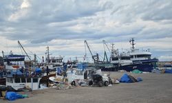 Samsun'da olumsuz hava koşulları nedeniyle balık tezgahları boş kaldı