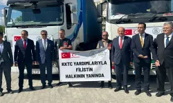 KKTC'den Gazze'ye insani yardım taşıyan 2 tır gönderildi