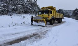 Karabük'te kar nedeniyle kapanan köy yolları ulaşıma açıldı