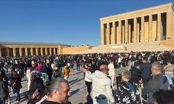 Anıtkabir'de 10 Kasım Atatürk'ü Anma Günü öncesi ziyaretçi yoğunluğu