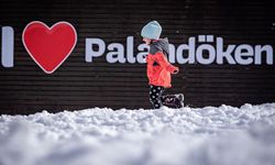 Palandöken Kayak Merkezi karla kaplandı