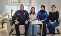 Amasya’da şehit kızına polisten doğum günü sürprizi