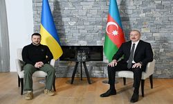 Azerbaycan Cumhurbaşkanı Aliyev, Ukrayna Devlet Başkanı Zelenskiy ile Görüştü