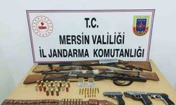 Mersin’de 3’ü tabanca 7 silah ele geçirildi