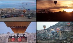 Kapadokya'ya gelen 6 turistten 1'i bölgeyi balonla kuş bakışı keşfetti