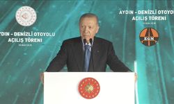 Cumhurbaşkanı Erdoğan, Aydın-Denizli Otoyolu açılış törenine katıldı