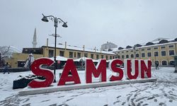 Samsun'da kar yağışı etkili oluyor