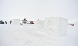 Erciyes'teki kar sanata dönüşecek