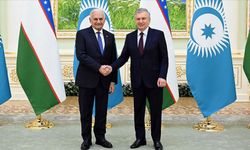 Özbekistan Cumhurbaşkanı Mirziyoyev, TDT Aksakallar Konseyi Başkanı Yıldırım'la görüştü