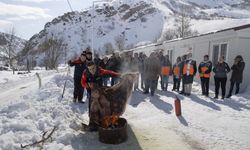 Tunceli'de konteyner kentlerde kalanlara yangın güvenliği eğitimi verildi