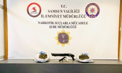 Samsun'da çöp poşetine saklanmış 3,5 kilogram esrar ele geçirildi