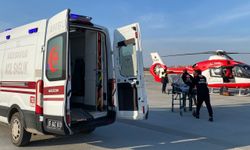 Van'da hamile kadın ambulans helikopterle hastaneye ulaştırıldı