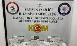 Samsun'da ikametinde gümrük kaçağı sigara bulunduran kişi yakalandı