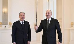 Azerbaycan Cumhurbaşkanı İlham Aliyev, Hulusi Akar’ı Kabul Etti