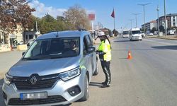 Erzincan'da polisten trafik eğitimi