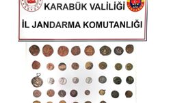 Karabük’te 4 kişi 45 sikke ile yakalandı