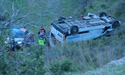 Muğla'da hasta taşıyan minibüsün devrilmesi sonucu 1 kişi öldü, 5 kişi yaralandı