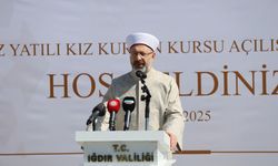 Diyanet İşleri Başkanı Erbaş, Iğdır Merkez Yatılı Kız Kur'an Kursu'nun açılışına katıldı