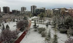 Uşak'ta kar yağışı etkili oluyor
