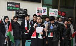 Bursa'da üniversite öğrencileri İsrail'in Gazze'ye yönelik saldırılarını protesto etti