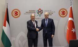 TBMM Başkanı Kurtulmuş, Filistin Ulusal Konseyi Başkanı Fattouh ile görüştü