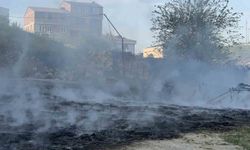 Arnavutköy’de fabrika bahçesinde korkutan yangın