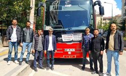 Van'da Özgür Özel'e pankartlı protesto