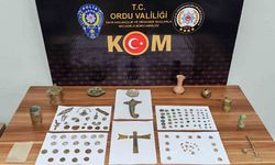 Ordu’da 133 adet tarihi obje ele geçirildi