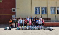 Keşan’da ilkokul öğrencileri 1 ton 109 kilogram atık pil topladı