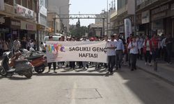 Kilis’te Sağlıklı Genç Haftası kapsamında düzenlenen yürüyüşe gençler yoğun ilgi gösterdi.
