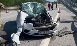 Susurluk’ta otoyol girişinde trafik kazası: 1 yaralı