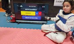 10 Yaşındaki Zişan Sayan, Kayseri Minikler TaeKwonDo Şampiyonu Oldu
