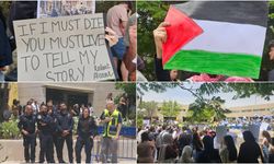 Kudüs İbrani Üniversitesi öğrencileri Nekbe'nin 77'nci yıldönümünde protesto düzenledi