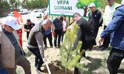 Sivas'ta vefat eden 535 kişi anısına fidan dikildi