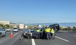 Anadolu Otoyolu'nun Kocaeli kesimindeki kaza ulaşımı aksattı