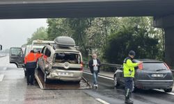 Anadolu Otoyolu'nun Sakarya kesiminde zincirleme trafik kazası ulaşımı aksattı