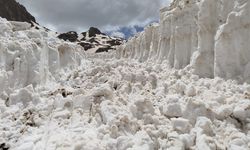 Hakkari'de ekipler karla kaplı üs bölgesi yolunu açmaya çalışıyor
