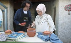 Emine Erdoğan, Türk Mutfağı Haftası kapsamında yoğurt mayaladı