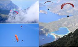 Fethiye'deki Babadağ, yamaç paraşütü tutkunlarını ağırlıyor