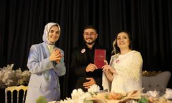 Bakan Göktaş, Aile ve Gençlik Fonu’ndan faydalanan genç çiftin nikâhına katıldı