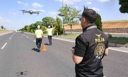 Elazığ’da bayram öncesi dron destekli trafik denetimi