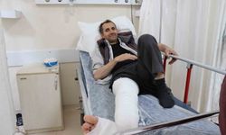 Erzurum’da üzerine kurbanlık düşen adamın ayağı kırıldı