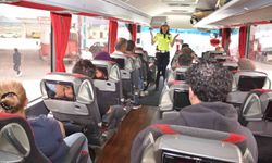 Kars’ta yolcu otobüsleri denetlendi