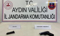 Sultanhisar’da kurusıkı tabanca ele geçirildi