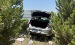 Takla atan otomobildeki kişi yaralandı