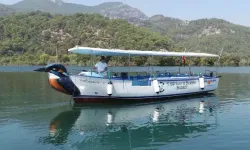 Muğla'daki Dalyan Kanalı'nda elektrikli tekne projesi