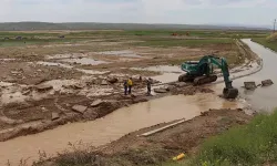Çankırı'da HES kanalında duvarın çökmesi sonucu tarım arazileri zarar gördü